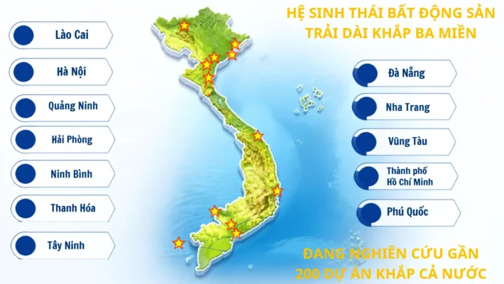 Hệ sinh thái bất động sản trải khắp 3 miền của Sun Group. Điểm đến tiếp theo của tập đoàn Sun Group là Nghệ An với dự án Sun Trường Vinh
